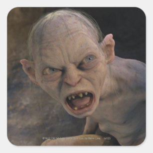 GOLLUM™ stäng upp Fyrkantigt Klistermärke