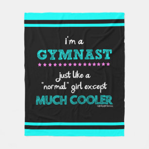 Golly flickor - I-förmiddag en gymnast Fleecefilt
