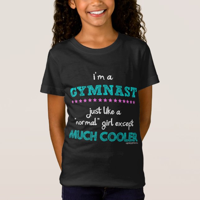 Golly flickor - I-förmiddag en gymnast Tee (Framsida)