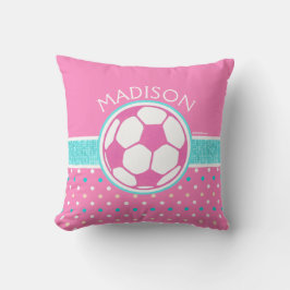 Golly Girls: Monogrammad Rosa- och tarminspelsbuss Kudde