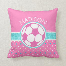 Golly Girls: Monogrammad Rosa- och tarminspelsbuss Kudde