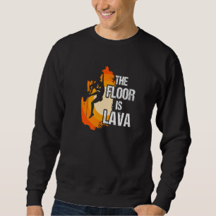 Golv är i Lava klättring Extreme Sports Boulding M Lång Ärmad Tröja