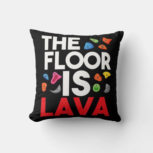 Golv är Lava Bouldering Wall Kliber Sten Cl Kudde (Framsida)