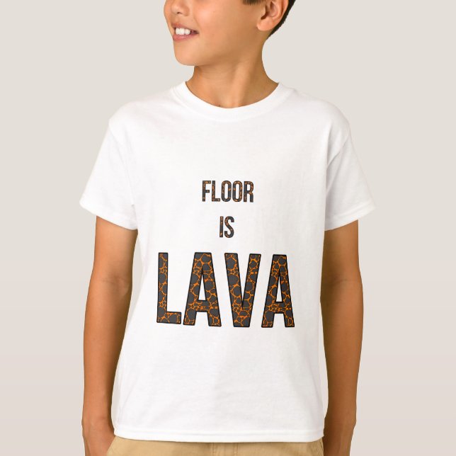 Golv är Lava - favoritspel T Shirt (Framsida)