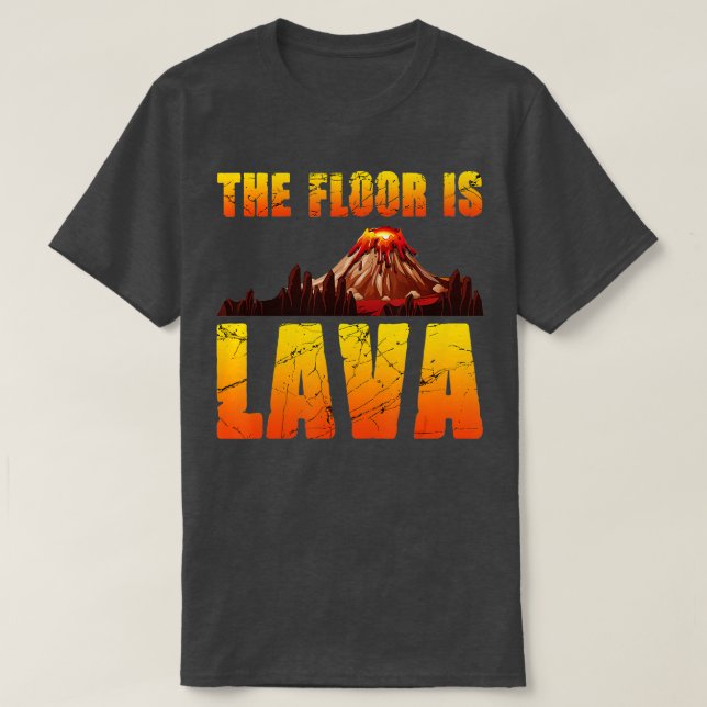 golv är Lava Funny Pompeii Lava-mästerskapet M T Shirt (Design framsida)