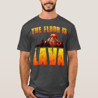 golv är Lava Funny Pompeii Lava-mästerskapet M T Shirt
