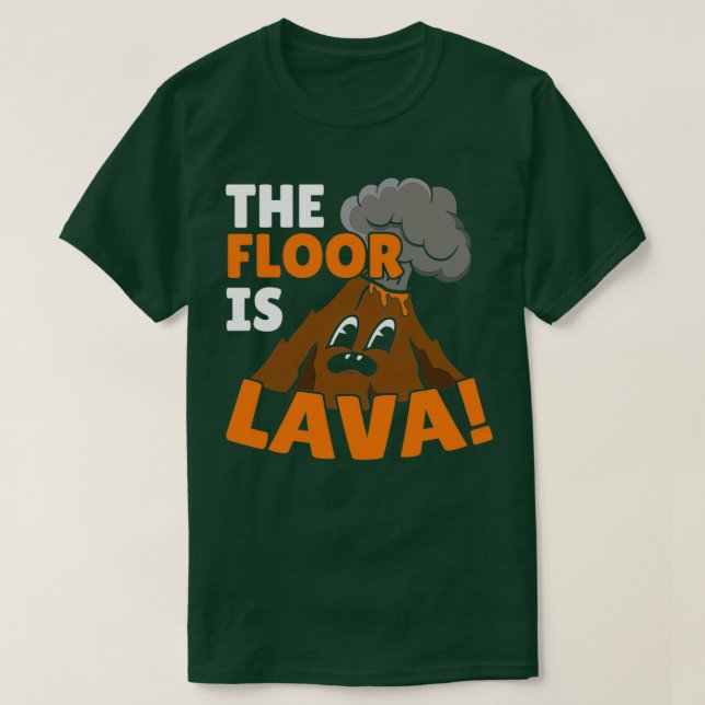 Golv är Lava Geology Volocanology Volcano T Shirt (Design framsida)