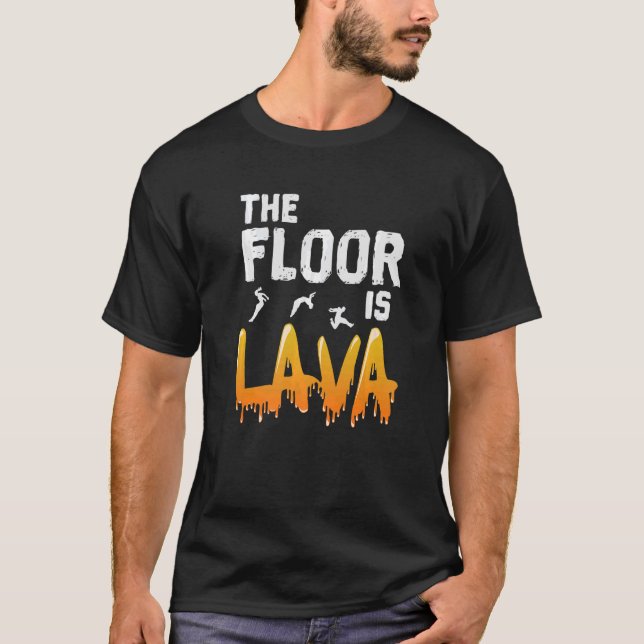 Golv är Lava Parkour T Shirt (Framsida)