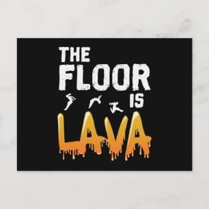 Golv är Lava Vykort