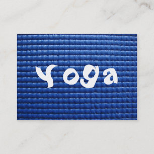 Golv för klibbig Yoga för blått mattt & Wood Visitkort