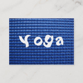 Golv för klibbig Yoga för blått mattt & Wood Visitkort