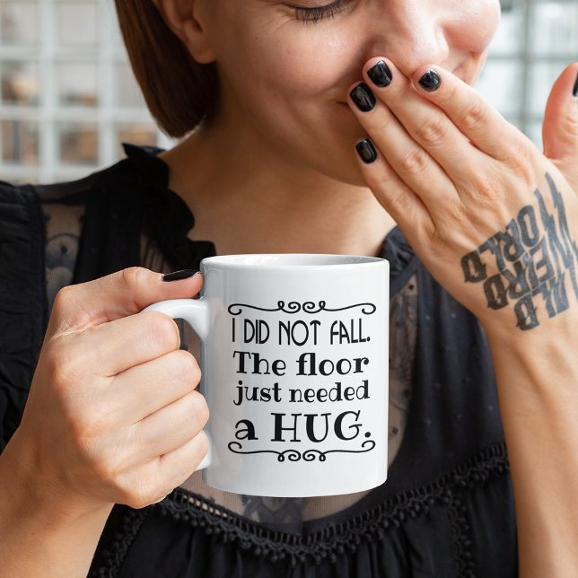 Golv Hug Funny Gifts Kaffemugg (Skapare uppladdad)