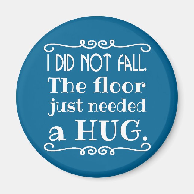 Golv Hug Funny Magnet (Framsidan)