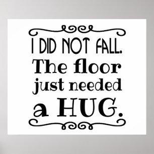 Golv Hug Funny Poster