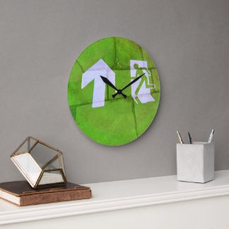 Golv leder vägen. stor klocka