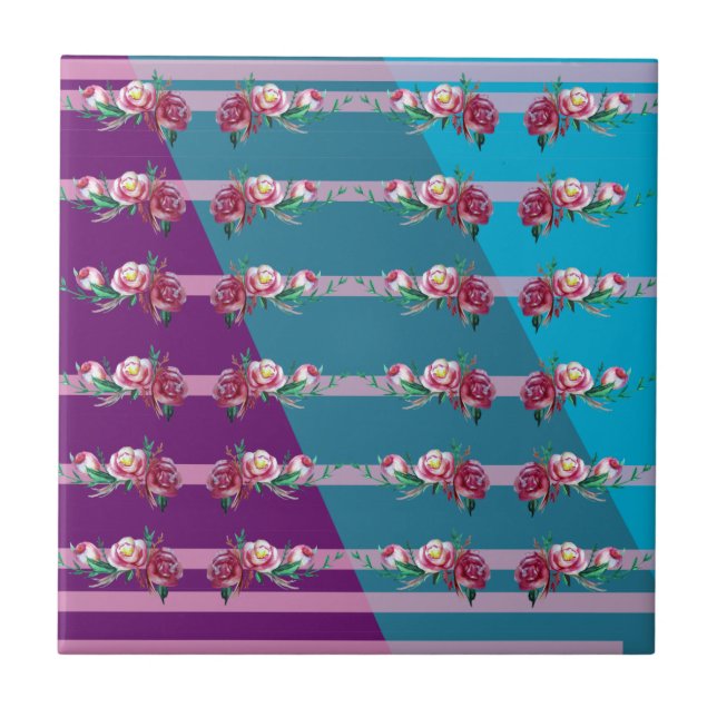 Golv och foto av keramiskt Linjer Kakelplatta (Framsidan)