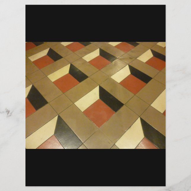 Golv Optisk illusion mönsterplattor Las Vegas foto Reklamblad (Framsidan)