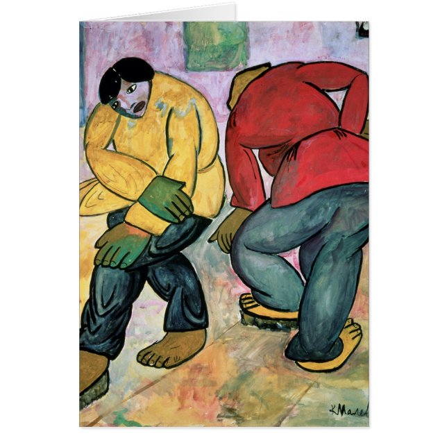 Golv Polishers, 1911 Hälsningskort (Framsidan)