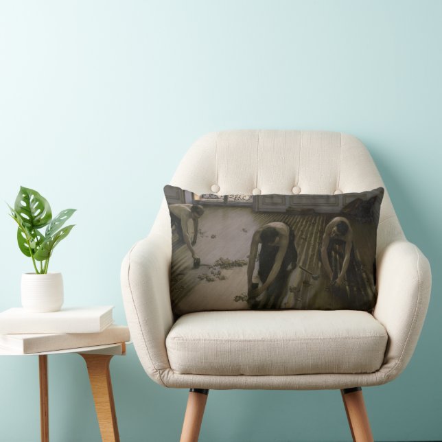 Golv Scrapers av Gustave Caillebotte Lumbarkudde (Stol)