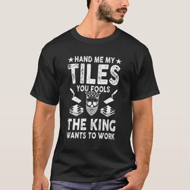 Golv Tile Tile Company Owner Golv Tile Installe T Shirt (Framsida)