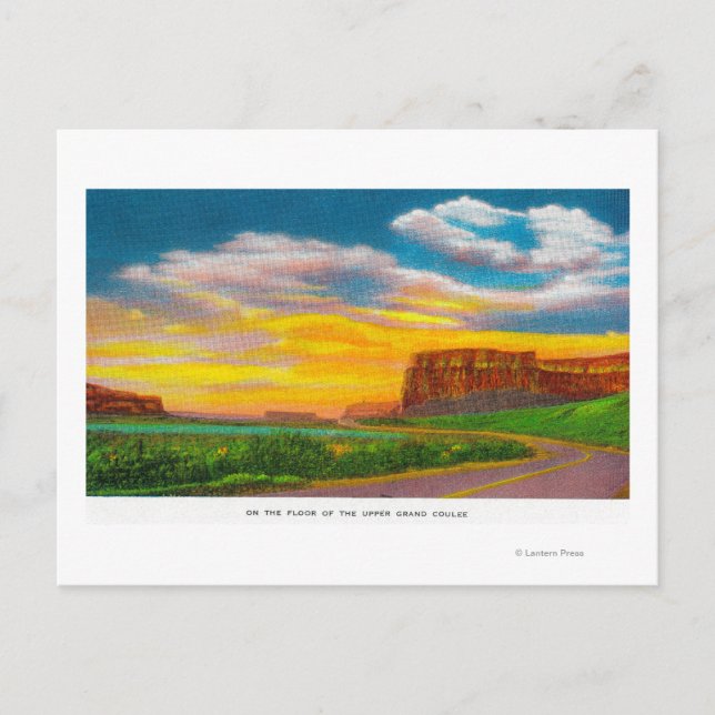 Golv vid övre Grand Coulee-dammen Vykort (Framsida)