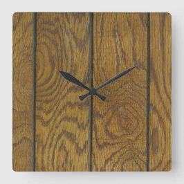 Golvbeläggning av träspannmål fyrkantig klocka