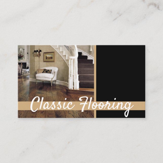 Golvbeläggning, Golv-Affärskort Visitkort (Framsida)