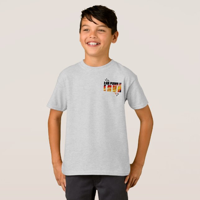 Golvet är lava t shirt (Hel framsida)