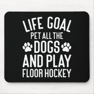 Golvhockey och hundar Roligt Jag älskar hundar och Musmatta