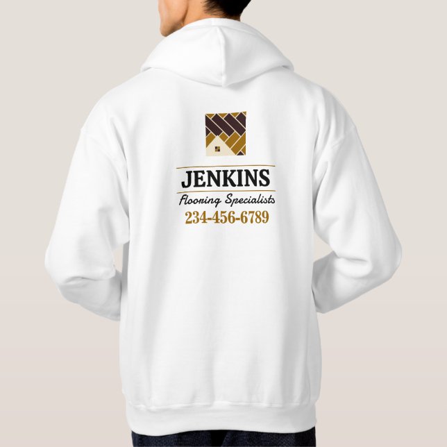Golvinstallationsproffs Hoodie (Baksida)