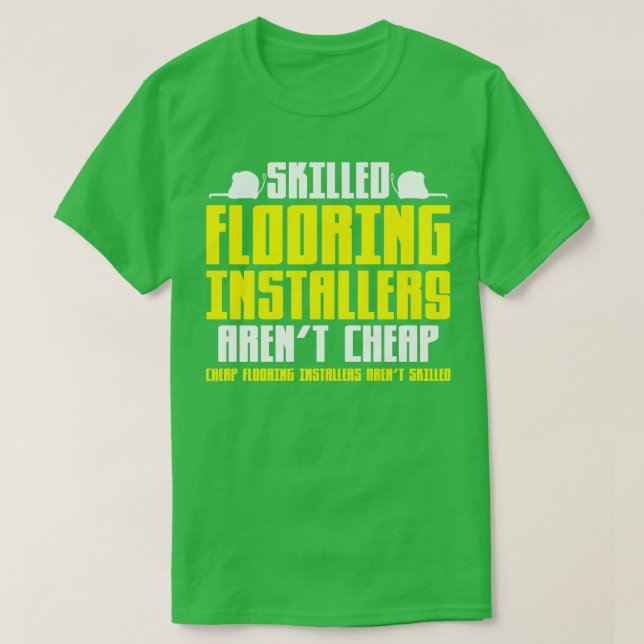 Golvinstallatör T Shirt (Design framsida)