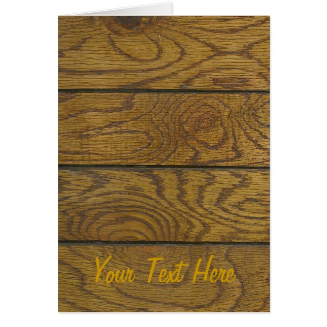 Golvning av träbetor hälsningskort (Framsidan)