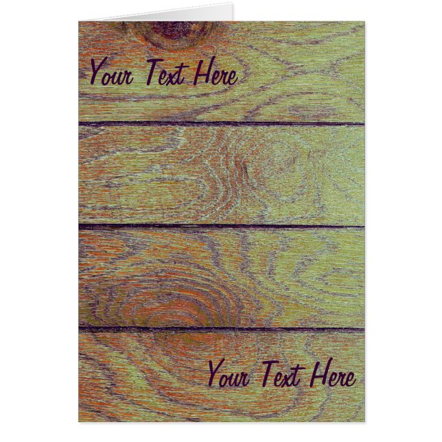 Golvning av träbetor hälsningskort (Framsidan)