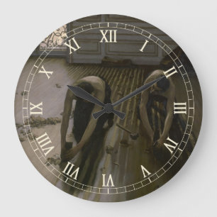 Golvskafferna av Gustave Caillebotte Stor Klocka