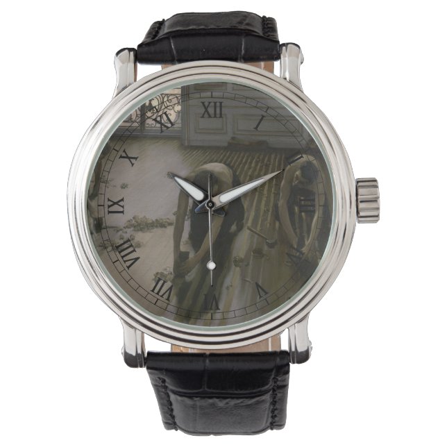Golvskrapare av Gustave Caillebotte Armbandsur (Framsida)