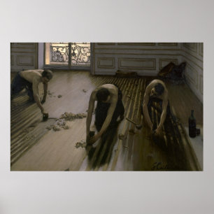 Golvskraporna av Gustave Caillebotte Poster