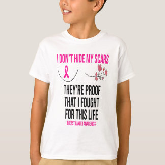 Göm inte mina bilar, de är en proof Breast Canc T Shirt