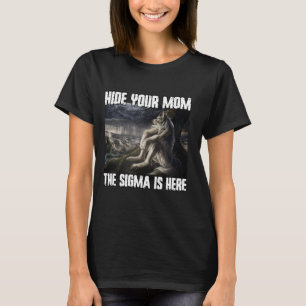 Göm Mamma att Sigma är här för en fin varulvsull T Shirt