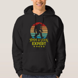 Göm och försök med expertstöd Bigfoot Funny Hoodie