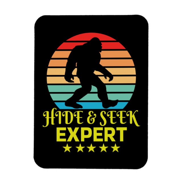 Göm och försök med expertstöd Bigfoot Funny Magnet (Vertikal)