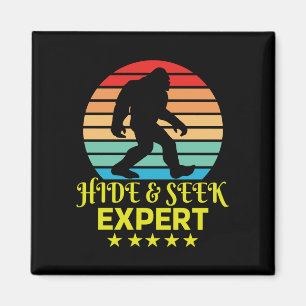Göm och försök med expertstöd Bigfoot Funny Magnet