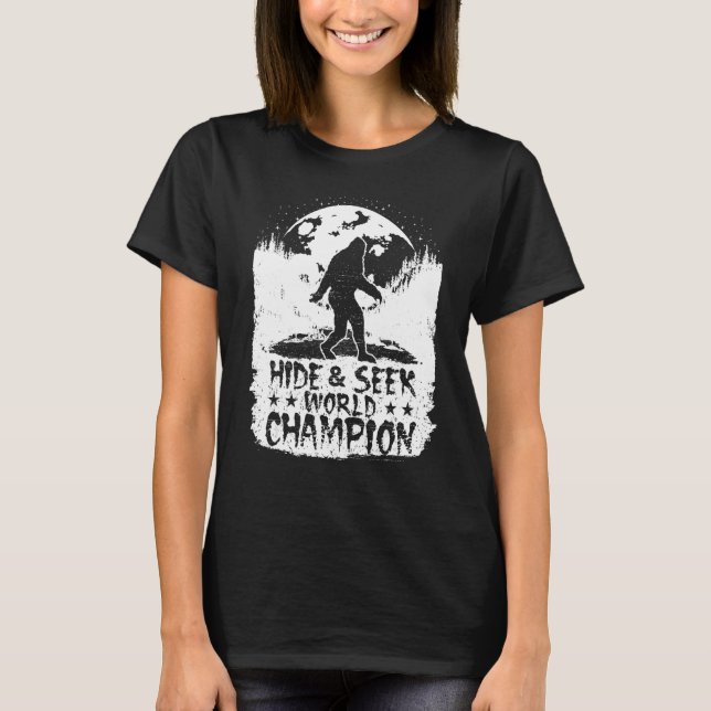 Göm och leta efter världsmästerskapsofferten Bigfo T Shirt (Framsida)