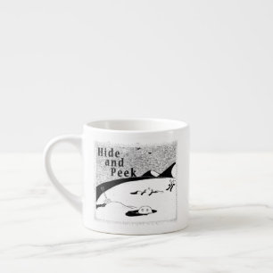 Göm och Peek Hål (transparent bakgrund) Espres Espressomugg