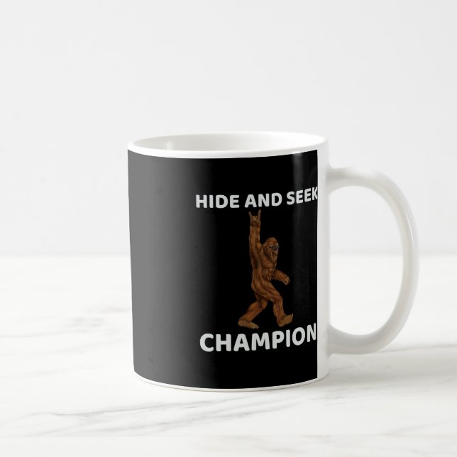 Göm och se Champion Bigfoot-Roligten säga Big Foo Kaffemugg (Höger)