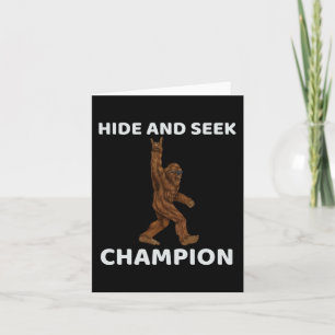 Göm och se Champion Bigfoot-Roligten säga Big Foo Kort
