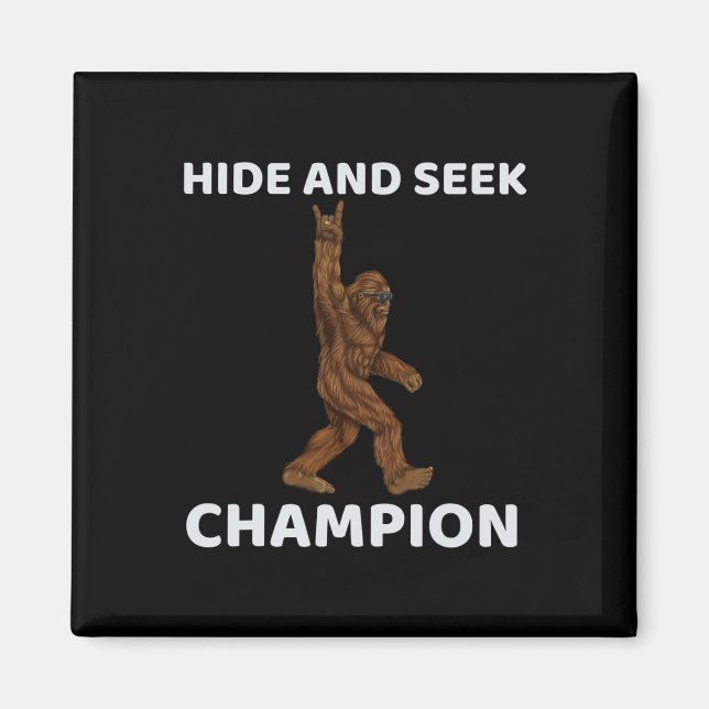 Göm och se Champion Bigfoot-Roligten säga Big Foo Magnet (Framsidan)