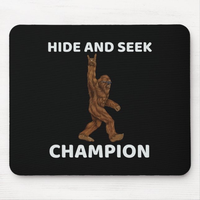 Göm och se Champion Bigfoot-Roligten säga Big Foo Musmatta (Framsidan)