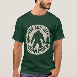 Göm och Seek Champion Funny Bigfoot-tröja T Shirt