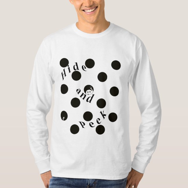 Göm och skanna i en T-skirt T Shirt (Framsida)