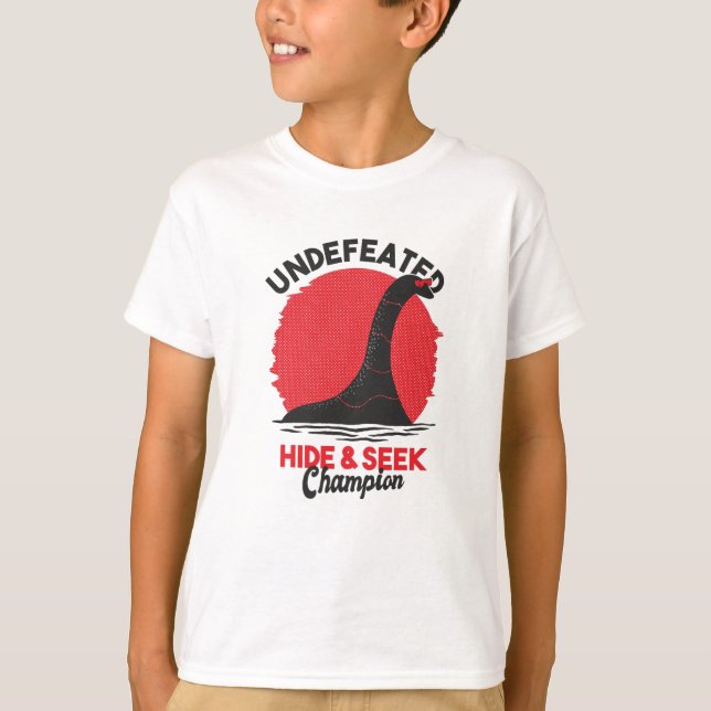 Göm och sök+Nessie+Best Gift T Shirt (Framsida)